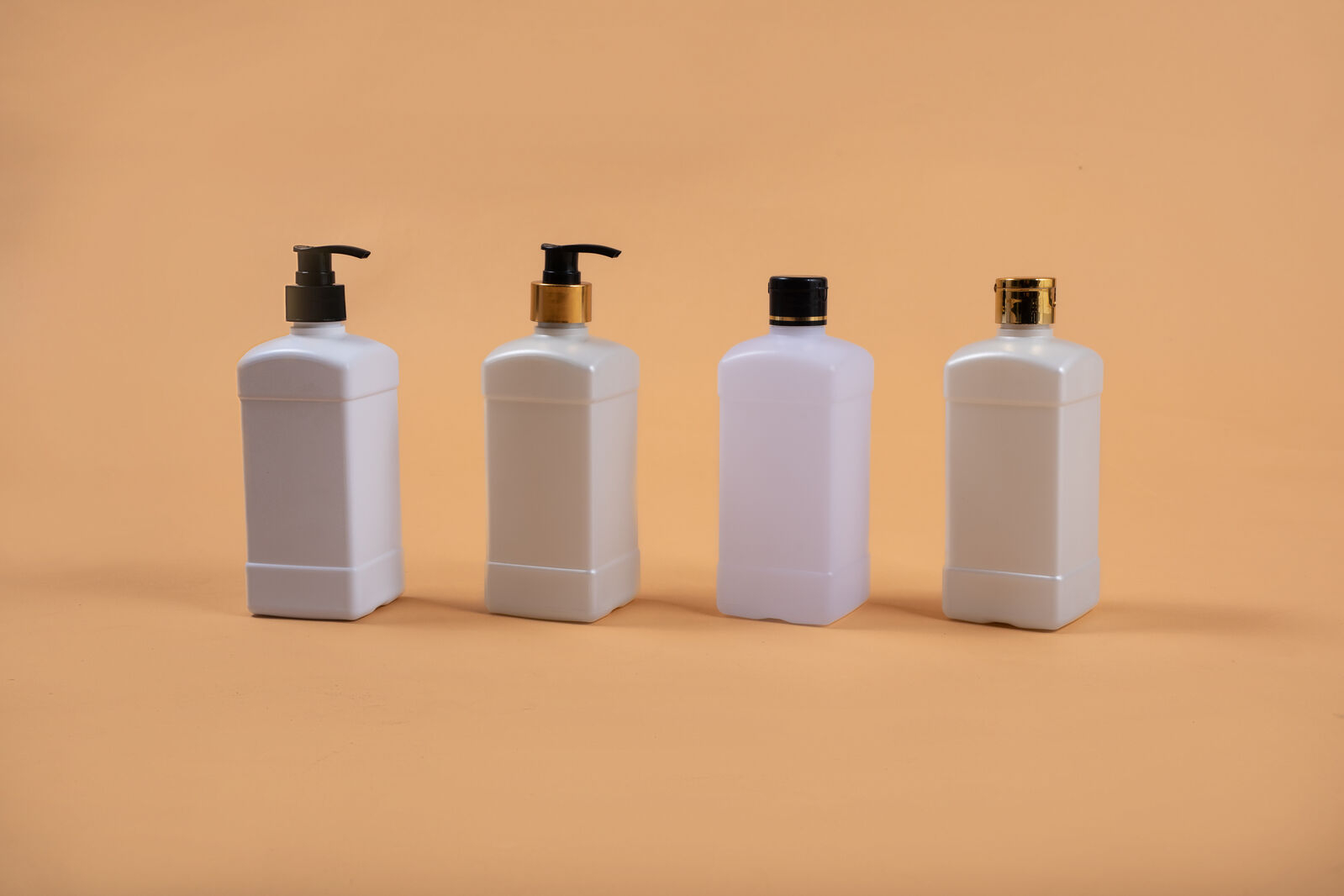 Square Bottle with Pump & FTC